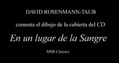 David Rosenmann-Taub comments on the CD cover drawing for En un lugar de la Sangre En un lugar de la Sangre:
